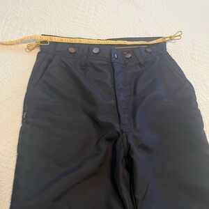 Black logger Pants with Button Details